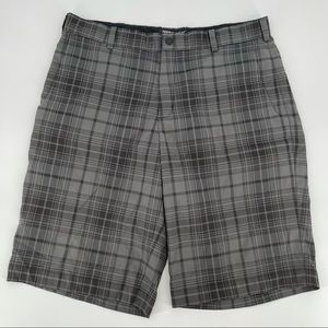 Nike Golf Tour Performance Plaid Shorts Dri-Fit Size 34 x 12
